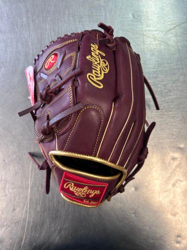 Used Rawlings R9 Series Bb Sb Glove Lh Throw Maroon 12" 11868-s000069714
