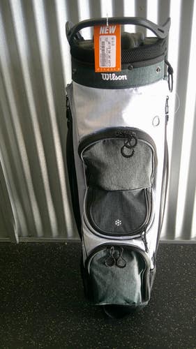 New Wilson Cart Bag Blk Gry 11868-wilwgdr1mgcg