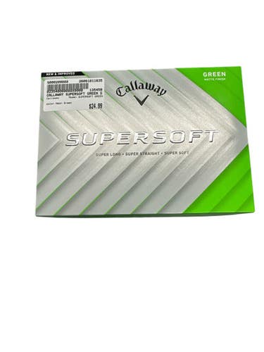 New Callaway Supersoft Green 12 Pack - Golf Balls Neon Green 11835-s000209087