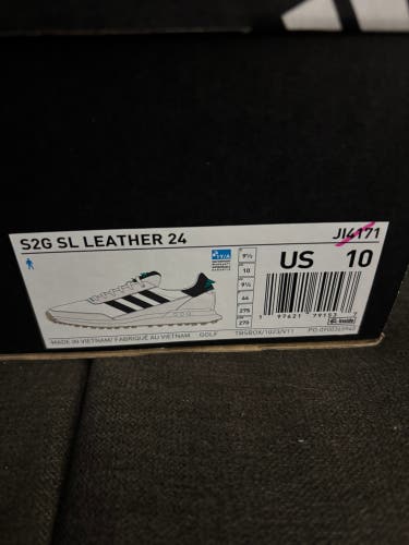 Men's Size M 10.0 (W 11.0) Adidas S2G Golf Shoes (New)