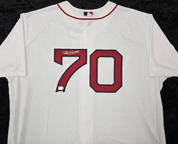 Boston Red Sox PAYTON TOLLE Auto Autograph Signed Baseball JERSEY w/COA