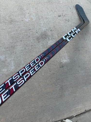2 Sticks CCM JetSpeed FT5 Pro Stock Hockey Stick Grip P90M 75 Flex Left 9936