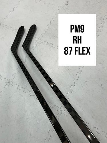 Senior(2x)Right PM9 87 Flex 67” ProBlackStock™ Unbranded Blackout Pro Stock Nexus Hockey Sticks