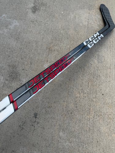 CCM JETSPEED FT6 PRO 2 PACK Pro Stock Hockey Stick Grip P90M 70 Flex Left 9969