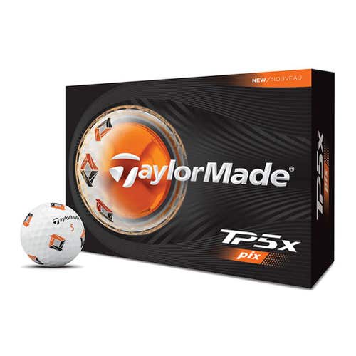 Taylor Made TP5x Pix Golf Balls (White, 12pk) 1dz 2026 NEW