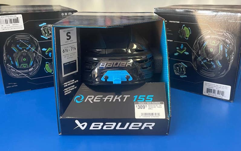 NEW! Bauer RE-AKT 155 Hockey Helmet (Senior Small)