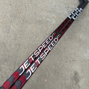 2 Sticks CCM JetSpeed FT5 Pro Stock Hockey Stick Grip P90 80 Flex Left 9914
