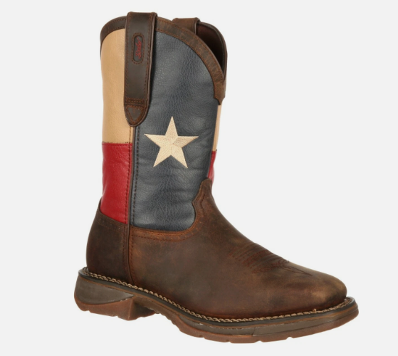 Size 10 - REBEL™ BY DURANGO® STEEL TOE TEXAS FLAG BOOTS DB021