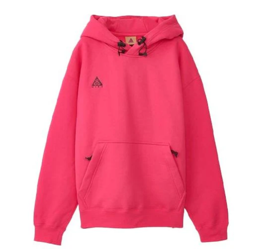 Size M - Nike ACG Heavyweight Fleece Pullover Hoodie Mens PINK BQ3453-667