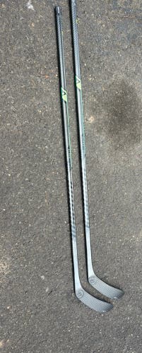 SET OF TWO: Senior Warrior Alpha LX3 Right Handed Hockey Stick W28 70 Flex (Used)