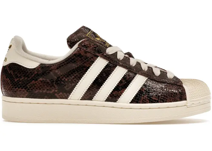 Size 6.5 - adidas Superstar II Brown Snakeskin (Women's) JP8158