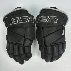 Used 14" Bauer Vapor Pro Team Pro Stock Hockey Gloves - Black