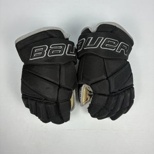 Used 14" Bauer Vapor Pro Team Pro Stock Hockey Gloves - Black