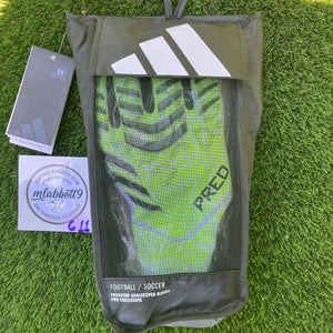 Adidas Predator Pro Fingersave Goalkeeper Gloves Size 11 (JN5354) Lucid Lemon/Volt - NEW