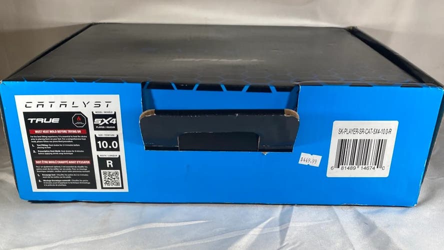 True Catalyst 5x4 Hockey Skates Regular Width Senior Size 10 (New)