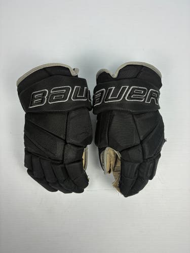 Used 15" Bauer Vapor Pro Team Pro Stock Hockey Gloves - Black
