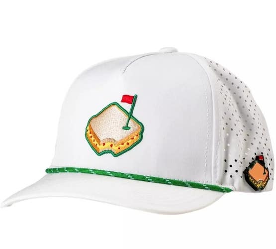 Pins & Aces 2026 Masters Dancing Pimento Snapback Rope Hat w/ Ball Marker NEW!