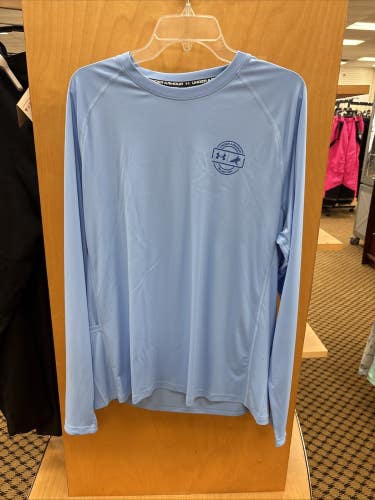 Under Armour BTHxFish Elite Species Crew Mens Large Blue New