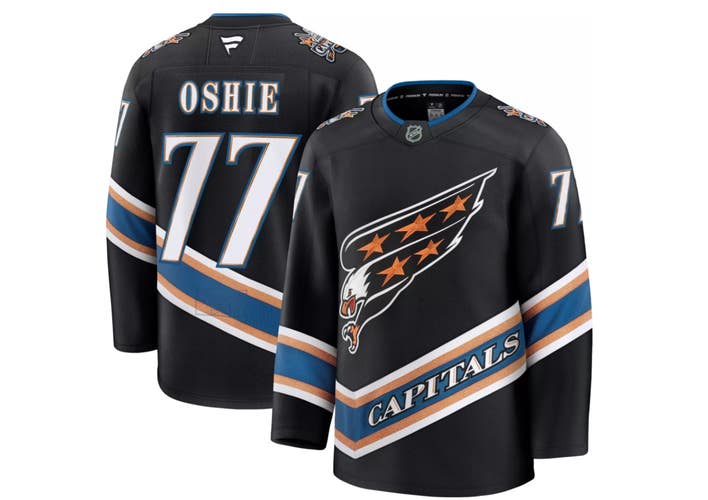 TJ Oshie Washington Capitals Fanatics Alternate 50th Anniversary Premium Jersey Size 50