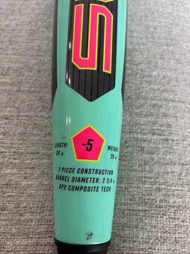 2026 Louisville Slugger Supra Composite USSSA Certified Bat (-5) 25 oz 30" (Used)