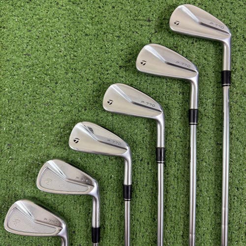 Taylormade P7MC P770 Combo Forged Iron Set 4-9 KBS Tour 120g Stiff Flex Steel