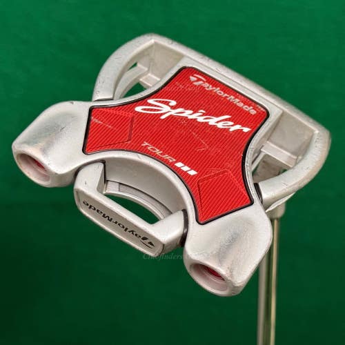 TaylorMade Spider Tour Diamond Silver 36" L-Neck Mallet Putter w/ Stability