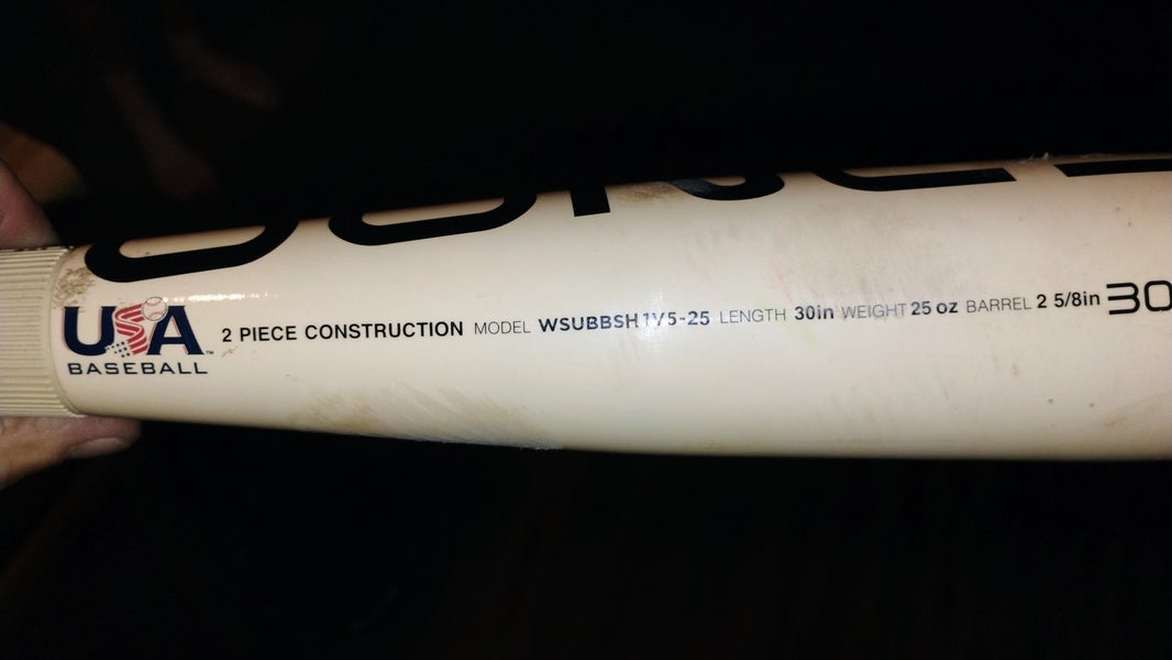 2025 Warstic Bonesaber Hybrid USABat Certified Bat (-5) 25 oz 30" (Used)