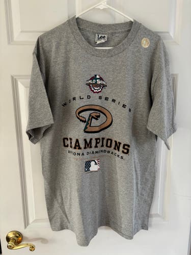 Deadstock 2001 Arizona Diamondbacks World Series Champions Shirt L MLB