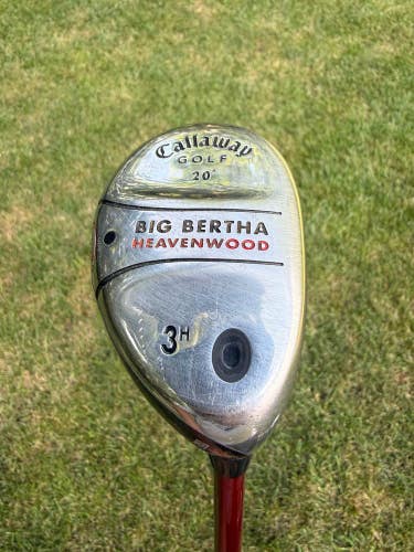 Callaway Big Bertha Heavenwood 3 Hybrid 20 RCH 75w Stiff Flex 40.25" NICE