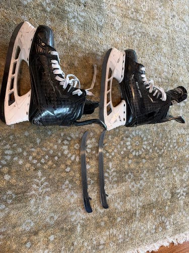 Black 2022 Bauer Supreme Mach Hockey Skates 6 (Used) SECOND SET OF STEEL INCLUDED