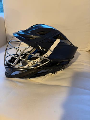 Cascade XRS Lacrosse Helmet - Navy Blue with Chrome Facemask (Retail: $319)