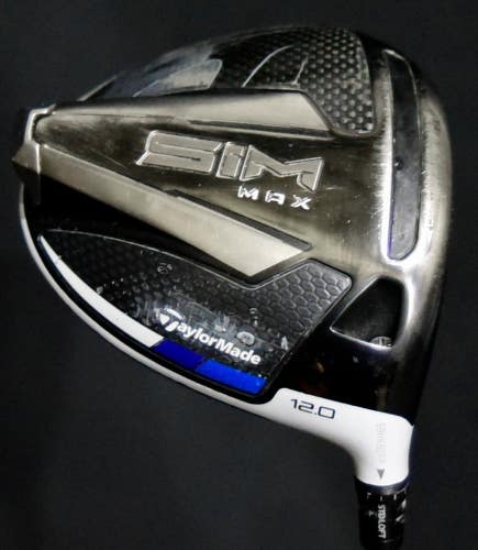 TAYLORMADE SIM MAX LOFT: 12 DRIVER FLEX: SENIOR LENGHT: 45.5 IN RIGHT HANDED