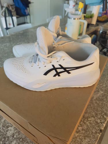 White Men's Size M 9.5 EE Wide Asics Gel Resolution X Shoes