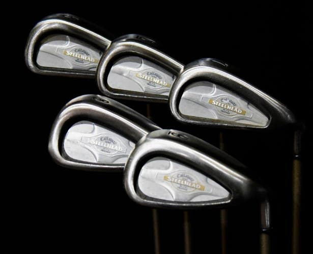 CALLAWAY STEELHEAD IRONS SET 5-9 FLEX: LADIES LENGTH: (5) 37.5 IN RIGHT HANDED