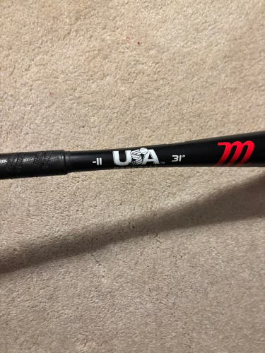 2021 Marucci CAT Alloy USABat Certified Bat (-11) 20 oz 31" (Used)