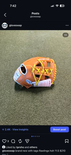 2025 Rawlings Heart of the Hide RH Infield Baseball Glove 11.5"