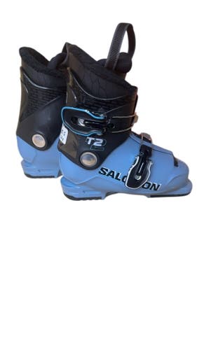 Salomon Kids Ski Boots T2 Blue/Black Used Size 18.5