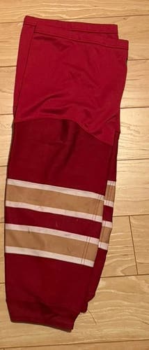 Red Senior Large CCM Edge Socks Pro Stock (Used)