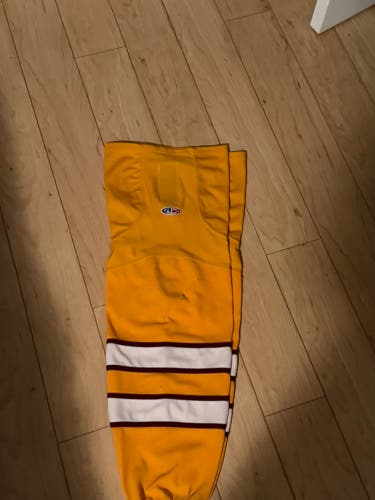 Yellow Senior Large Athletic Knit Socks (Used)