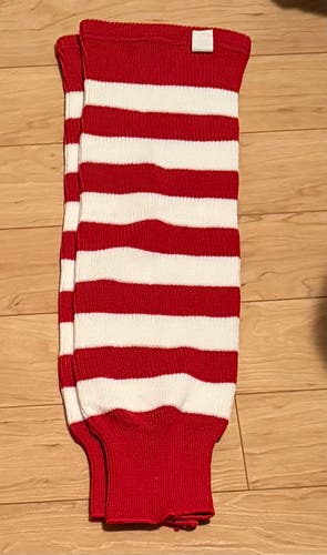 Red Senior Large Athletic Knit Socks (New)