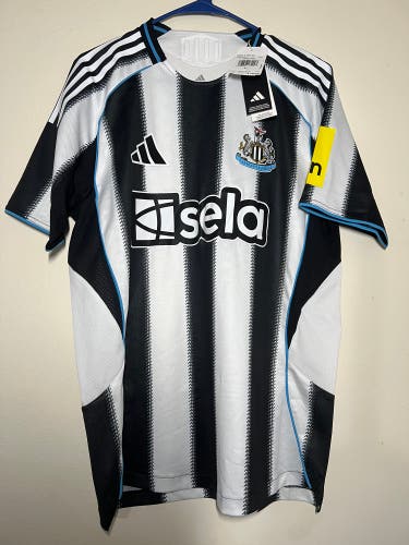 Adidas Newcastle United FC 25/26 Home Authentic Soccer Jersey Men’s Large JI7391