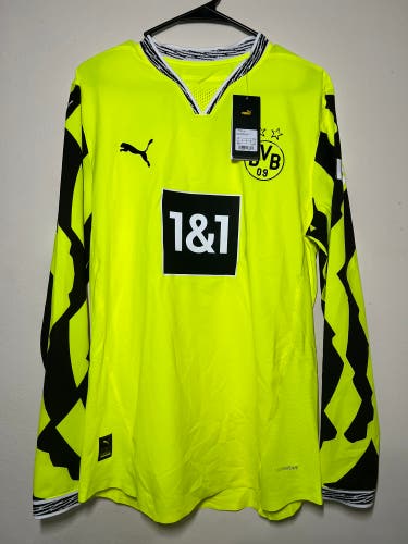 Puma Borussia Dortmund BVB 24/25 Authentic LS Jersey Men's Large 776141-04 NWT