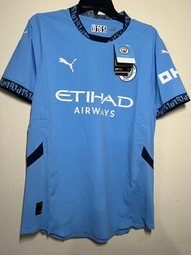 Manchester City Puma 2024/25 Home Kit Authentic Jersey Men Large 775050-01 NWT