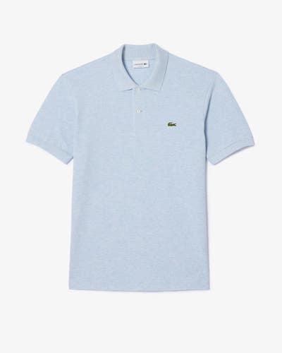 Lacoste L.12.12 Polo Shirt Men Large Heather Blue Cotton Classic Fit Golf FTS296