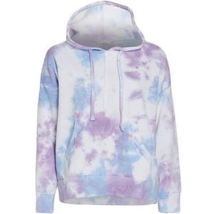 FP Movement Hoodie Womens XS Purple Tie Dye Cotton Work It Out Long Sleeve GBO74