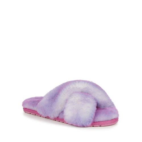 EMU Australia Mayberry Tinge Slippers Girls 3 Deep Pink Sheepskin Slide JOBB1573