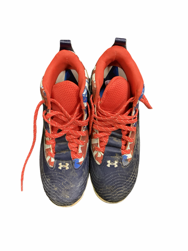 Used Under Armour Bryce Harper 7 Bb Sb Cleats Navy Blue Junior 04.5 11613-s000183729