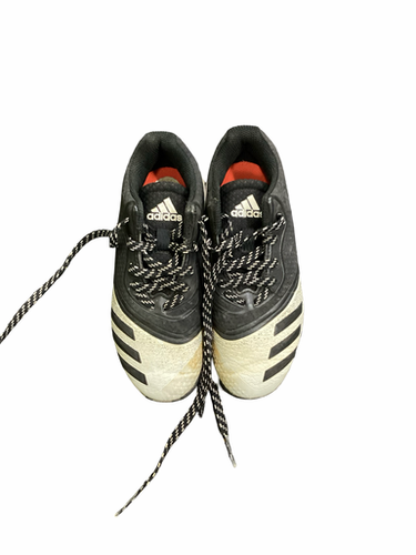 Used Adidas 3 Stripe Baseball Bb Sb Cleats Black Junior 01 11613-s000183721