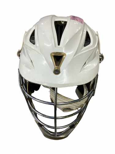 Used Cascade R Helmet Lacrosse Helmet Gold And White One Size 11613-s000183827