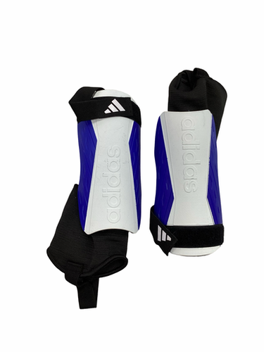 Used Adidas Soccer Shin Guards Junior Royal Blue Md 11613-s000183775
